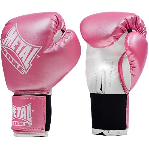Metal Boxe Guantes De Iniciación Boxeo, Unisex, Rosa, 04oz