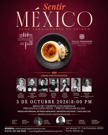 Vallarta Nayarit Gastronómica 2026 celebra 18 años y reúne en México: lánzate a probar delicias de grandes figuras de la cocina mundial como chefs Michelin y mixólogos