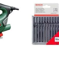 El set de sierra de calar Bosch PST 900 PEL con maletín y pack de 10 sierras Bosch cuesta 66,90 euros en Amazon 