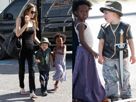Shiloh, la hija de Angelina Jolie, prefiere los pantalones a las faldas