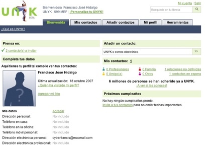 Unyk, la agenda de direcciones inteligente