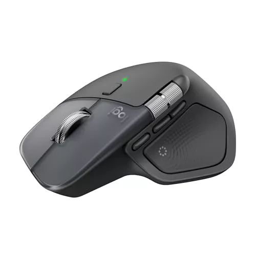 Logitech MX Master 4, ratón inalámbrico ergonómico con Respuesta háptica Avanzada, Desplazamiento ultrarrápido, Carga USB-C, Bluetooth, Windows, macOS - Grafito