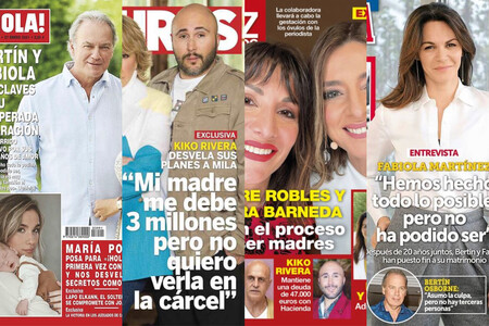 Kiko Rivera le reclama 3 millones a Isabel Pantoja, Sandra y Nagore tendrán un bebé y Fabiola raja de Bertín Osborne: estas son las portadas del miércoles 20 de enero
