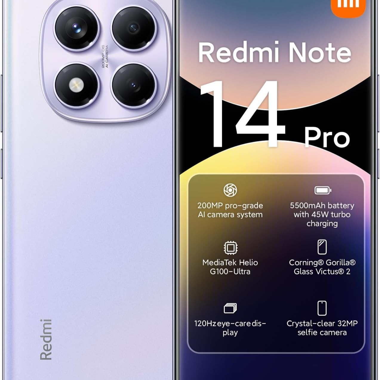 XIAOMI - Xiaomi Redmi Note 14 Pro 8GB + 256GB móvil libre.
