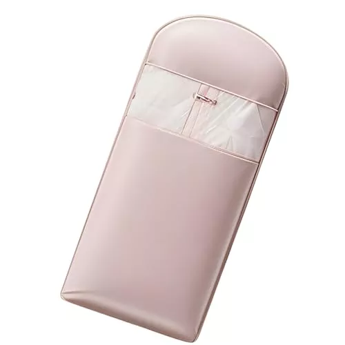 Bolsa de ropa de traje, bolsa de traje de viaje, organizador transparente de autocompresión para boda, baile, armario, avión, chaqueta de plumón