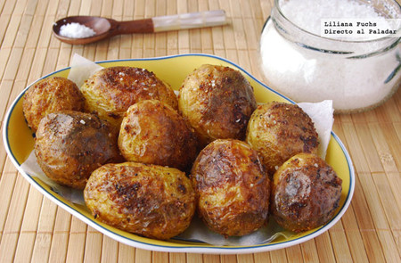 Patatas asadas al curry. Receta de guarnición