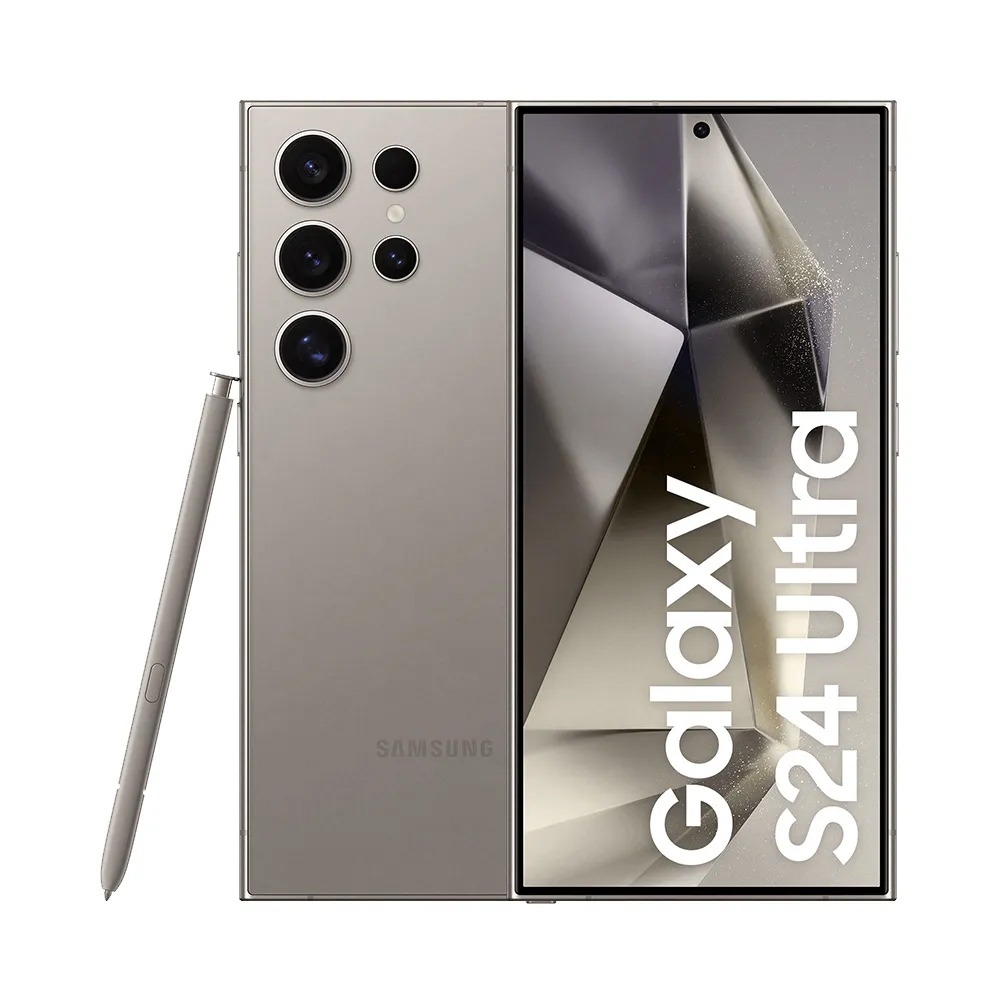 Smartphone Samsung Galaxy S24 Ultra, Galaxy AI, Selfie de 12MP, Tela de 6.8" 1-120Hz, 256GB, 12GB RAM - Titânio Preto
