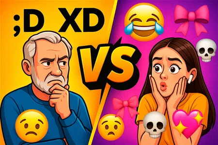 Duelo generacional mediante emojis