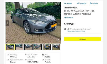 Tesla Model S de segunda mano con carga gratuita