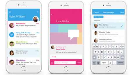 Microsoft fusiona el correo y la mensajería instantánea con su app Send para iOS