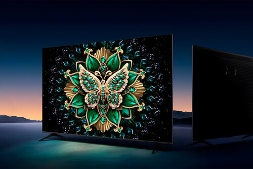 Pantalla TCL 4K con tecnología MiniLED y panel gamer. Se puede descargar Netflix, Disney+ y HBO