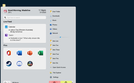 Un diseñador ha creado su propio menú inicio de Windows 10 sin Live Tiles, y no falta quien lo odie ni tampoco quien lo ame