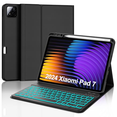 SENGBIRCH Funda con Teclado para Xiaomi Pad 7