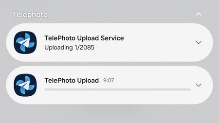Sincronización de la galería con Telegram usando Telephoto