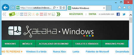 Internet Explorer 10, controles básicos de la interfaz clásica