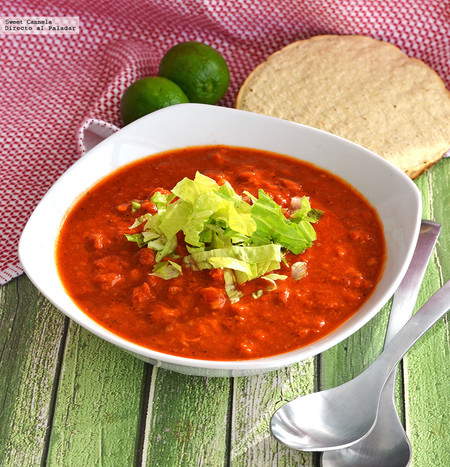 Pozole vegano de setas. Receta mexicana