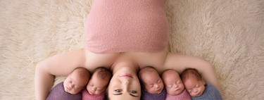 Decidieron ir a por el tercero, ¡y llegaron cinco! Las más bellas fotos de quintillizos