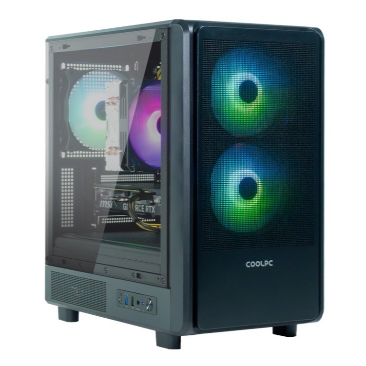 COOLPC Black I - Ryzen 5 5500 / GeForce RTX 5060 8GB / 16GB DDR4 / 500GB SSD
