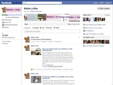 Bebés y más en Facebook: ¡ya somos 10.000!