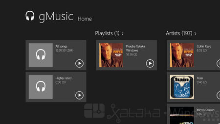 gMusic, un cliente Modern UI para Google PLay Music. A fondo