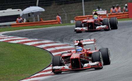 Fernando Alonso saldrá desde la tercera posición, de nuevo detrás de Felipe Massa