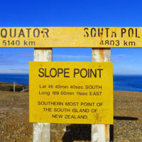 Slope Point, donde el viento corta el punto más meridional de la isla sur de Nueva Zelanda