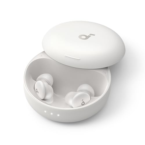 Soundcore Auriculares Sleep A30 de Anker: con Cancelación Activa de Ruido, Sistema Adaptativo para Bloquear los Ronquidos, Máxima Comodidad para Quienes Duermen de Lado y 45h de Reproducción