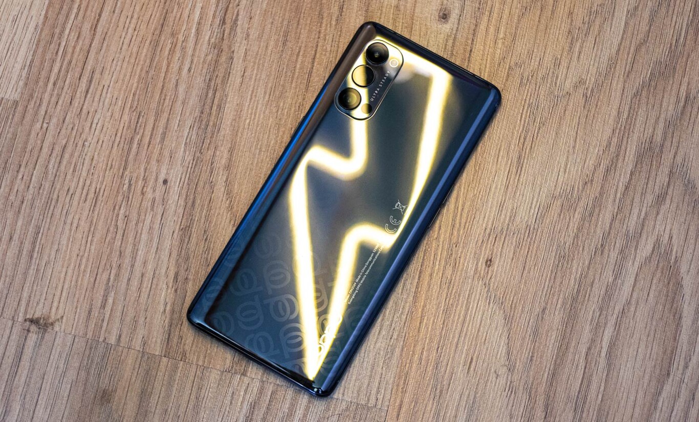 Custodia Compatibile Con Oppo Reno4 In Nero Di Notte