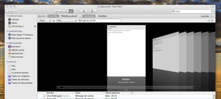Lee correos sin abrir Mail en CoverFlow