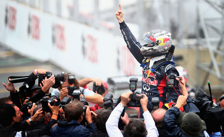 Sebastian Vettel, en la cima del mundo por tercera vez
