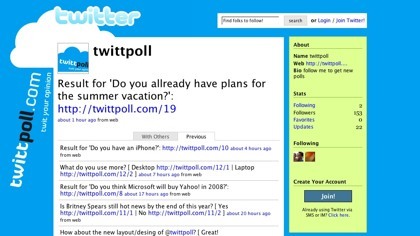 Twittpoll, encuestas en Twitter