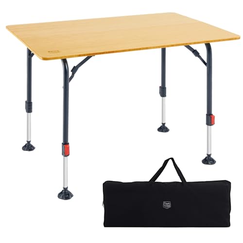 TIMBER RIDGE Mesa de camping plegable de bambú