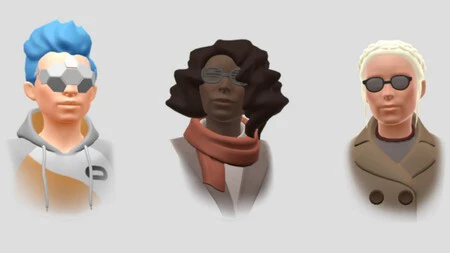 Meta Quest 3 のようなビューアでは、アバターはリアルというよりもアニメーションに近いスタイルが選択されます。