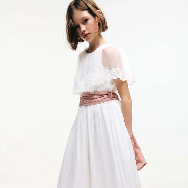 Vestido lazo de lino
