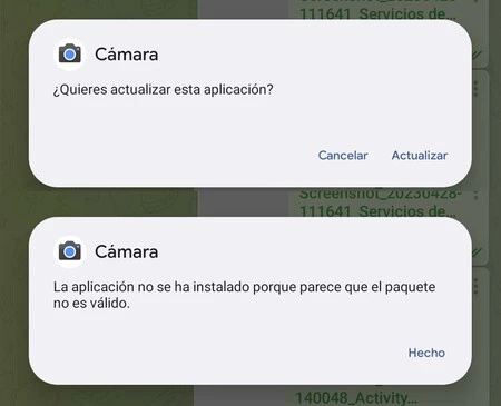 Problemas de la GCam en la instalación