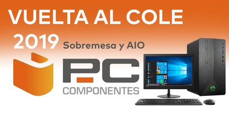 Las mejores ofertas en ordenadores de sobremesa y AIO HP, Dell, MSI o Acer en la Vuelta al Cole de PcComponentes (2019)