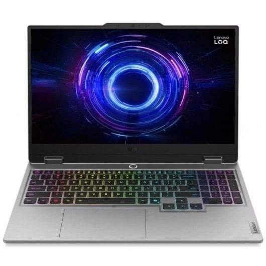 Portátil Lenovo LOQ 15IRX10 15.6" Intel Core i7-13700HX 32GB 1TB SSD RTX 5060 8GB Luna Grey RGB e-Shutter
