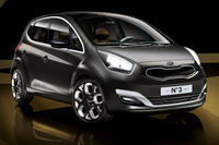 Kia desvela las primeras imágenes de su nuevo monovolumen, el Nº3 Concept