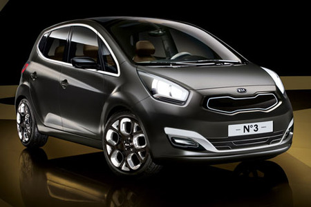 Kia desvela las primeras imágenes de su nuevo monovolumen, el Nº3 Concept
