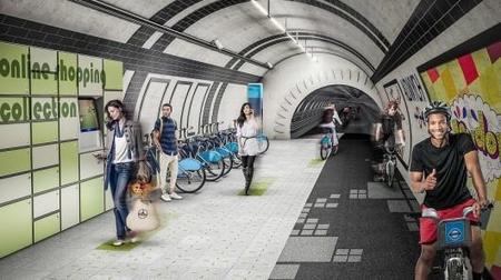 Londres prepara rutas para bicicletas en la ciudad usando túneles del Metro
