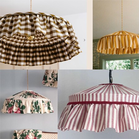 lámparas con sábanas