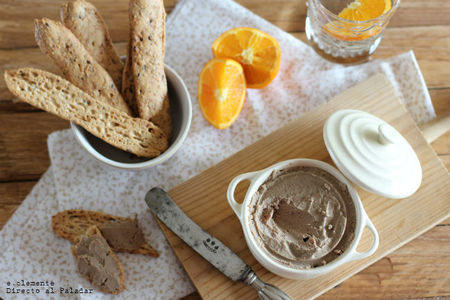 Receta de paté de pollo y naranja