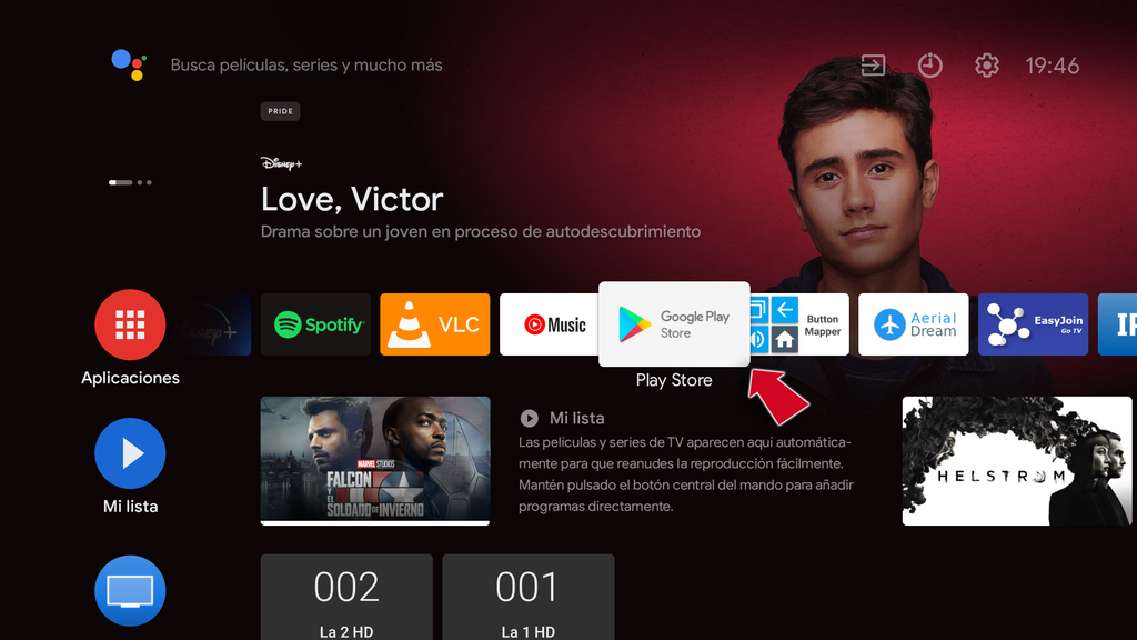 Cómo configurar Google Play Store en Android TV para activar o