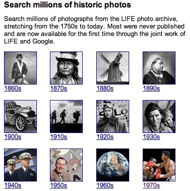 El archivo de LIFE en Google Image Search