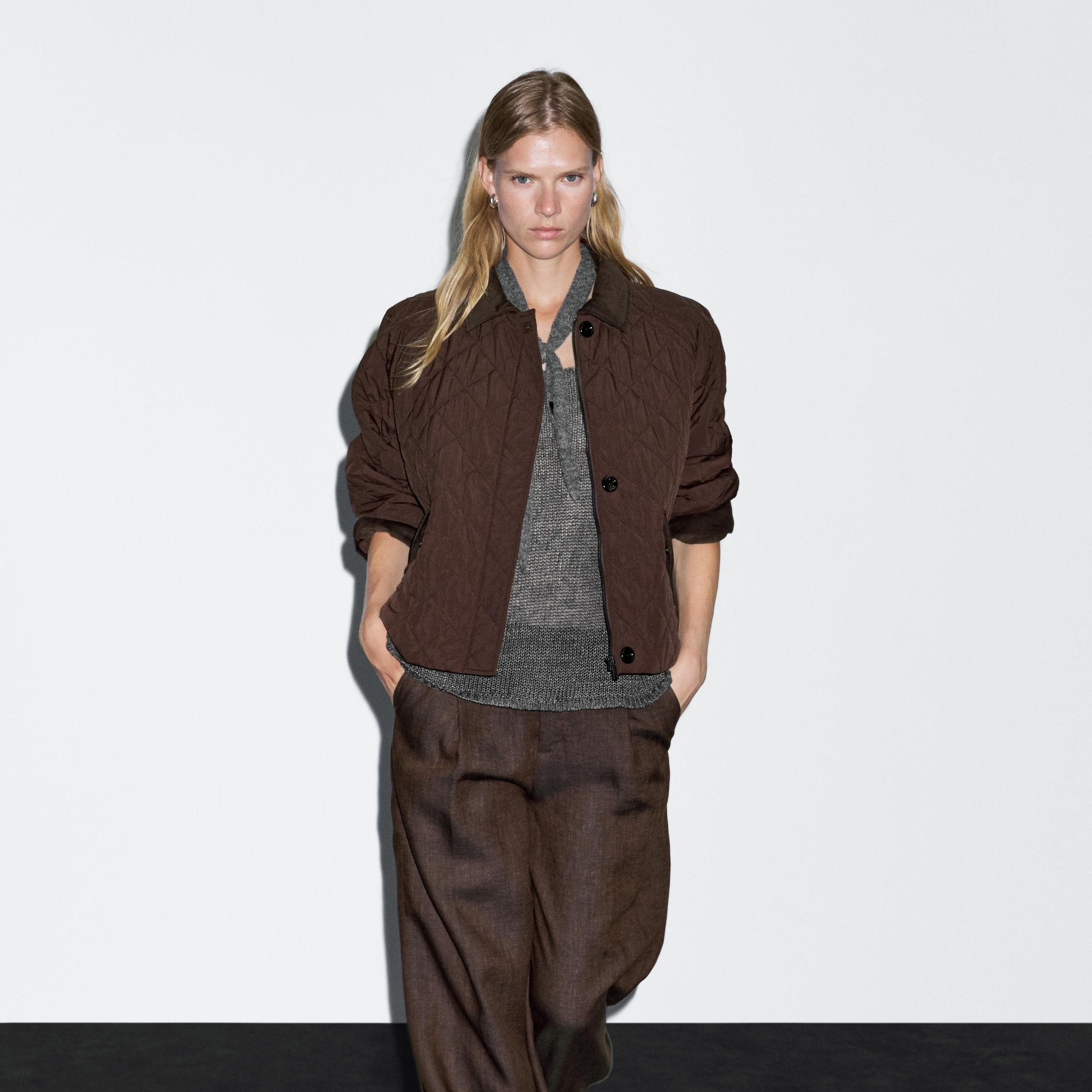 Chaqueta waterproof con detalles de pana