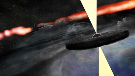 Orbitando el agujero negro de Cygnus A ha aparecido un objeto brillante