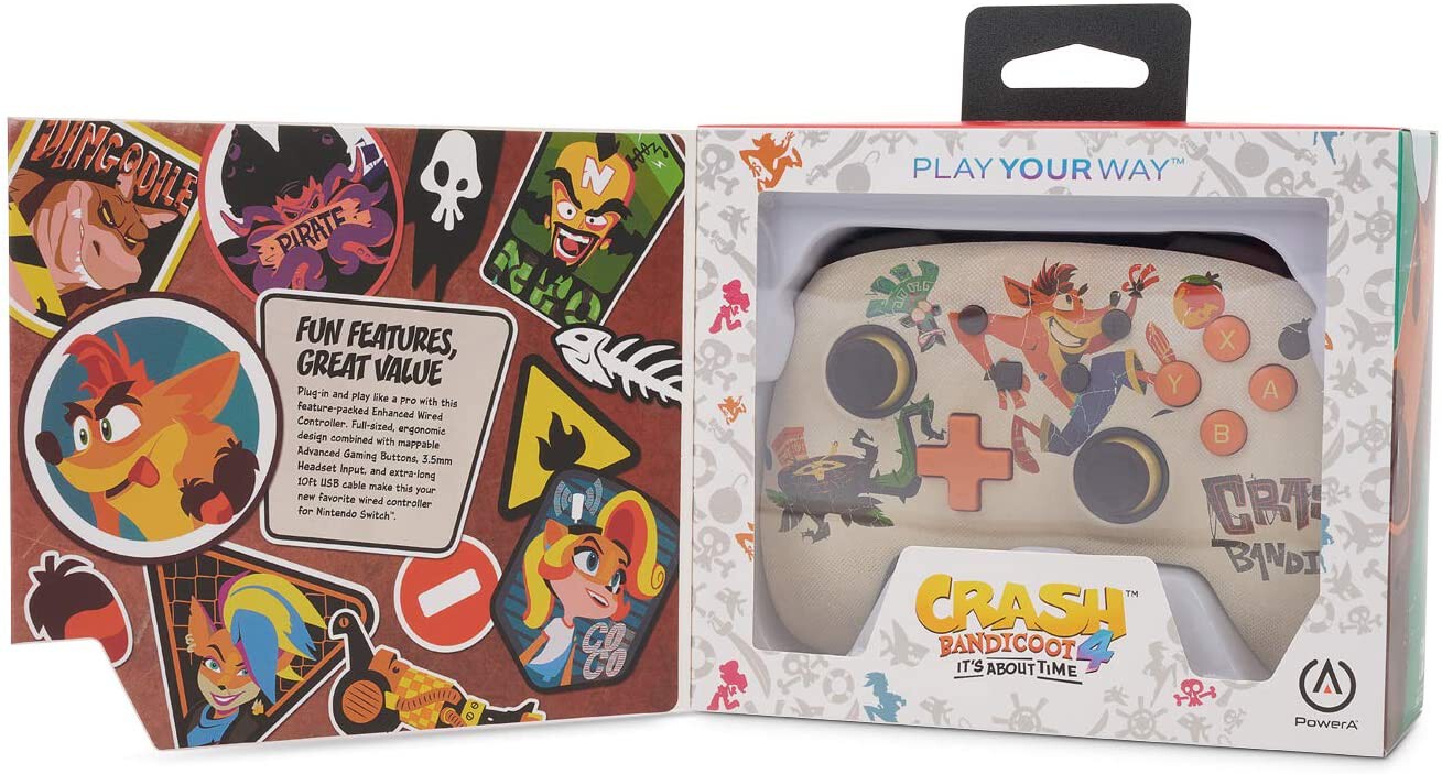 Este control para Nintendo Switch de 'Crash Bandicoot 4' se puede