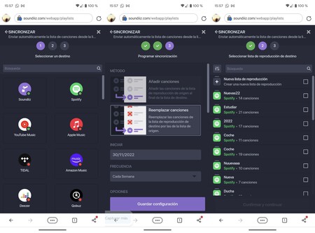 Soundiiz Pasar Listas