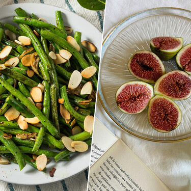 Esta ensalada de judías verdes con higos es una cena original, pero también rápida y muy saludable