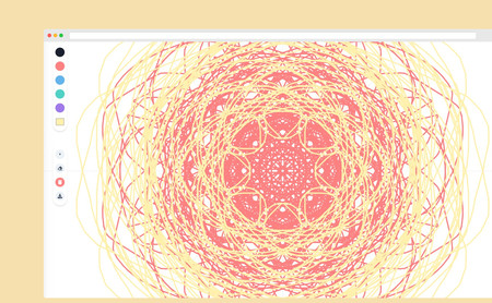 Esta web para crear mandalas te invita a relajarte mientras das vida a obras geométricas y coloridas